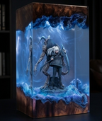 Salvos Fan Art Resin Diorama Lamp | Handcrafted Miniature Art Sculpture