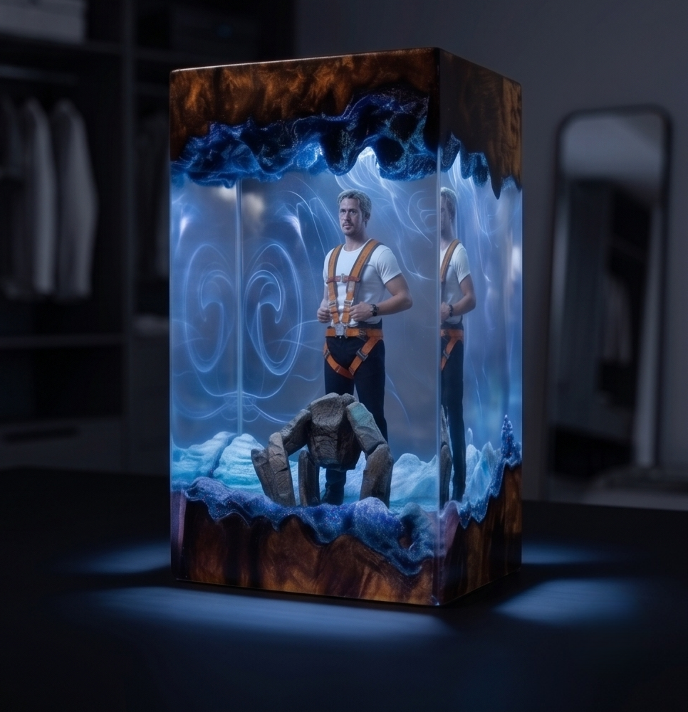Project Hail Mary Resin Lamp -Ryland Grace Rocky  Figure Handmade gift