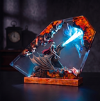 Dragon knight Resin Lamp,Handmade gift