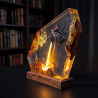 Dragon knight Resin Lamp,Handmade gift
