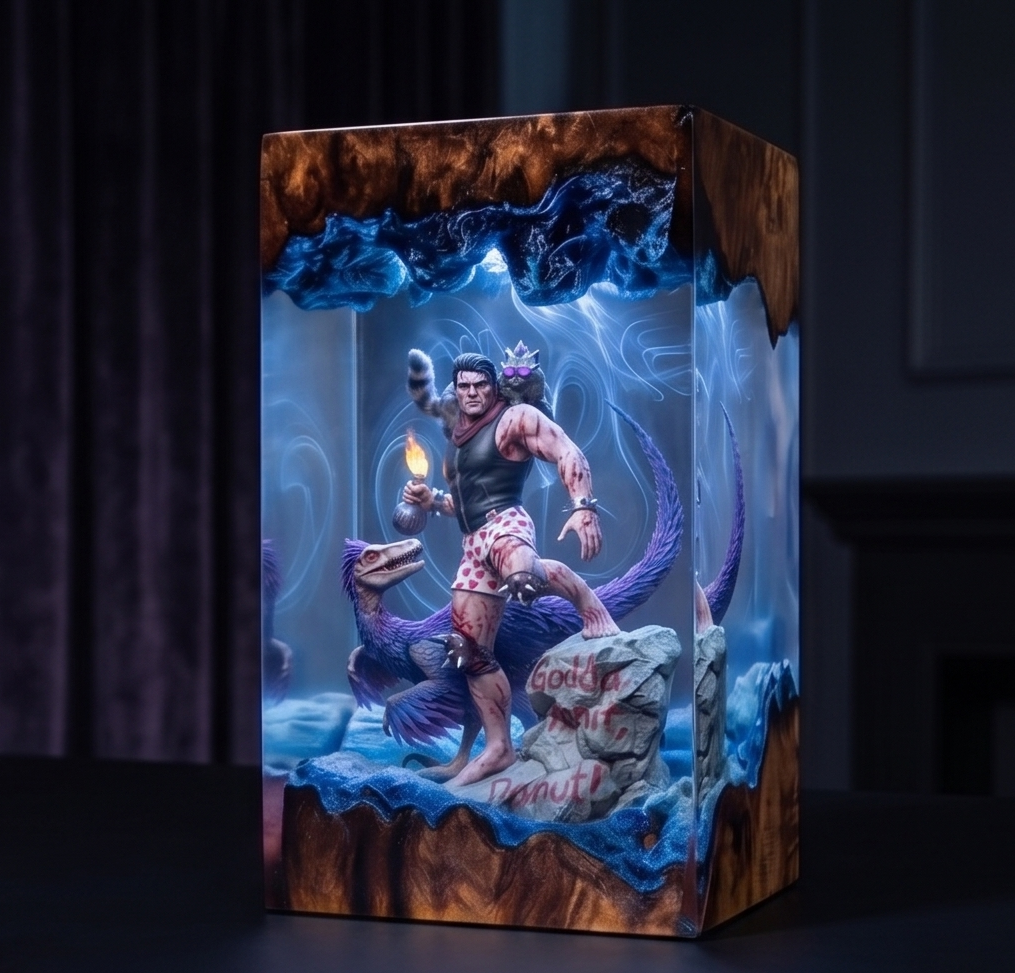 Dungeon Crawler Carl,Resin Lamp,Princess Donut,Mongo , Handmade Gift