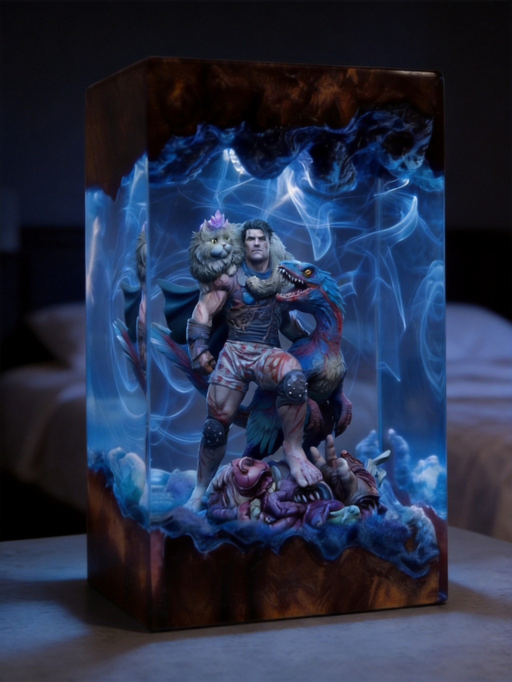Dungeon Crawler Carl,Princess Donut,Mongo , Resin Lamp, Handmade Gift