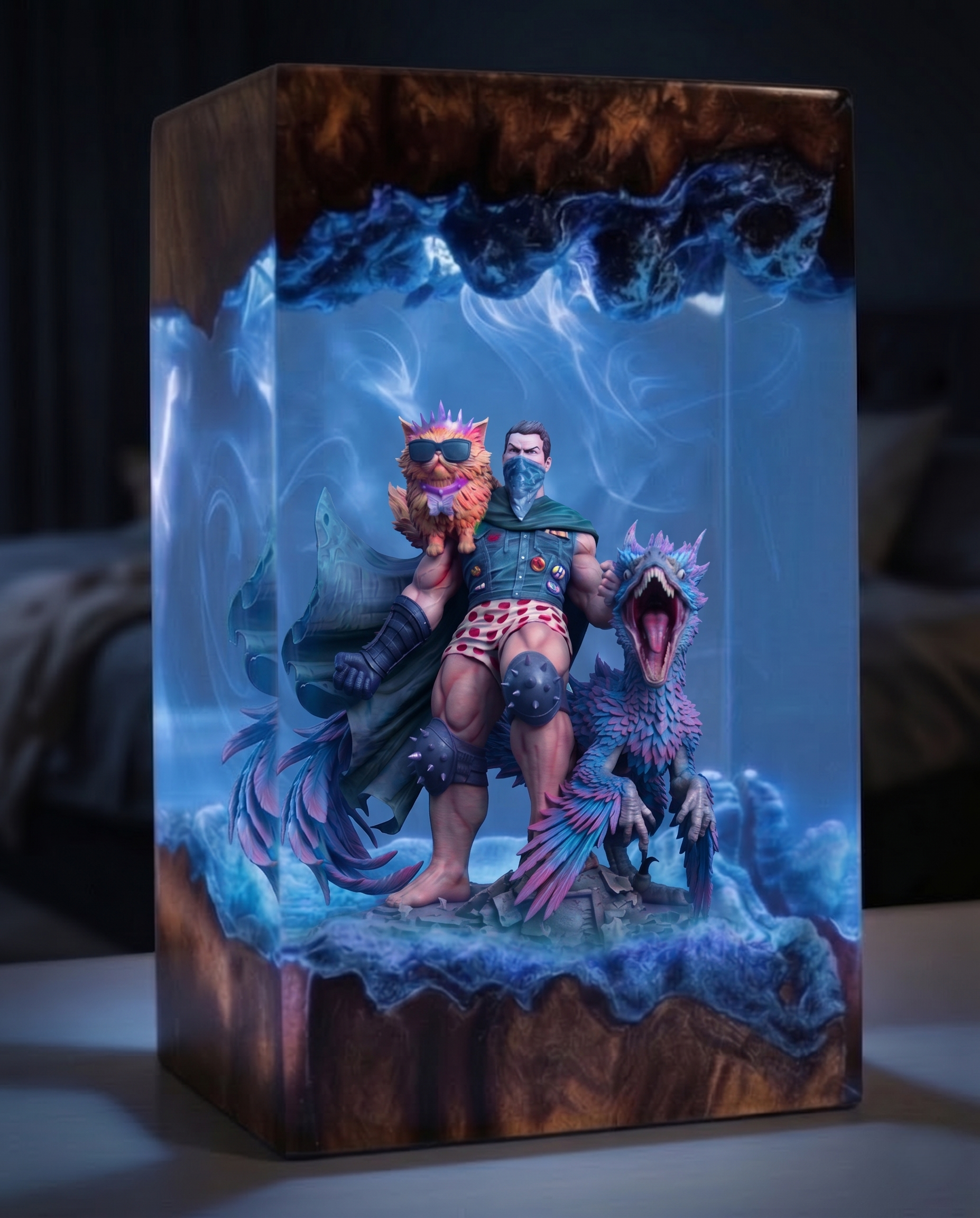 Dungeon Crawler Carl,Resin Lamp,Princess Donut,Mongo , Handmade Gift