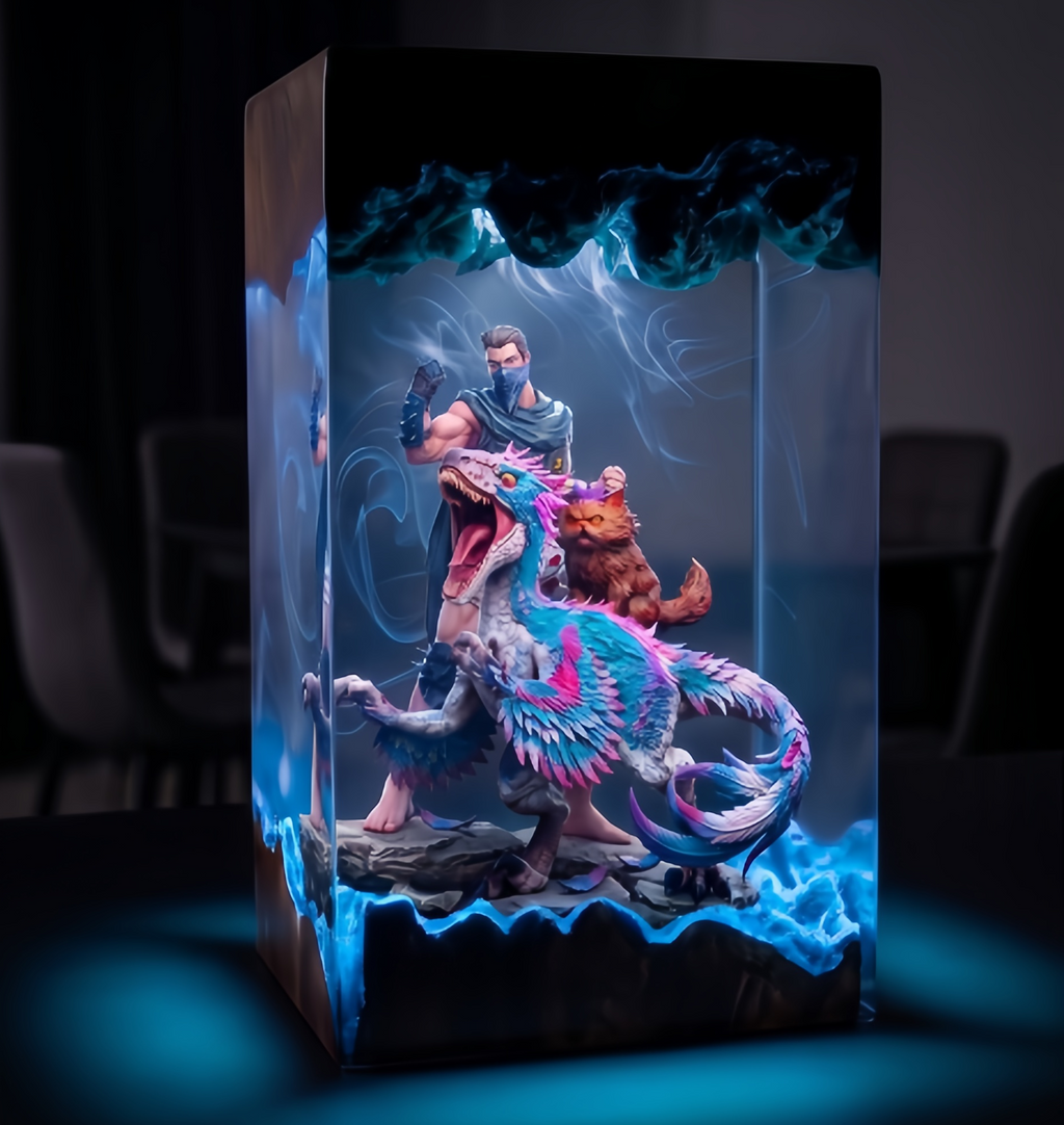 Dungeon Crawler Carl Merch,Resin Lamp,Princess Donut,Mongo , Handmade Gift