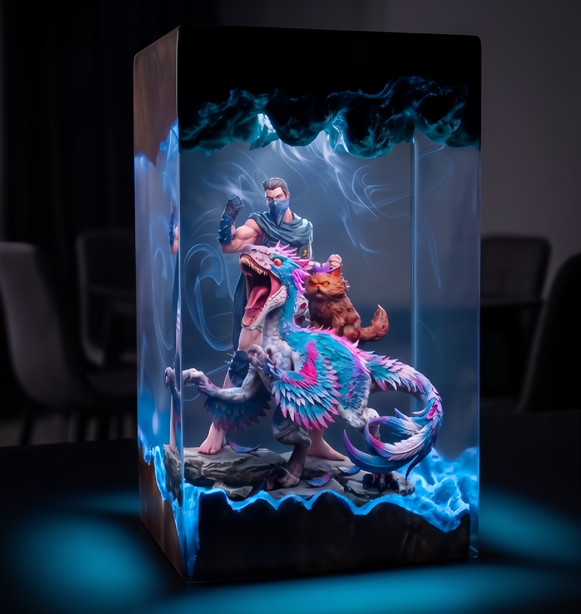 Dungeon Crawler Carl,Resin Lamp,Princess Donut,Mongo , Handmade Gift