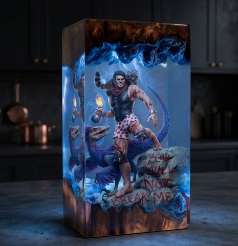 Dungeon Crawler Carl,Resin Lamp,Princess Donut,Mongo , Handmade Gift
