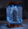 Resident Evil 9 "Requiem" - Leon Kennedy Resin Lamp，Handcrafted  gift