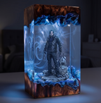 Resident Evil 9 "Requiem" - Leon Kennedy Resin Lamp，Handcrafted  gift