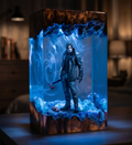 Resident Evil 9 "Requiem" - Leon Kennedy Resin Lamp，Handcrafted  gift