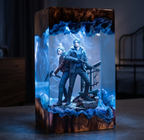 Resident Evil 9 "Requiem" - Leon Kennedy Resin Lamp，Handcrafted  gift
