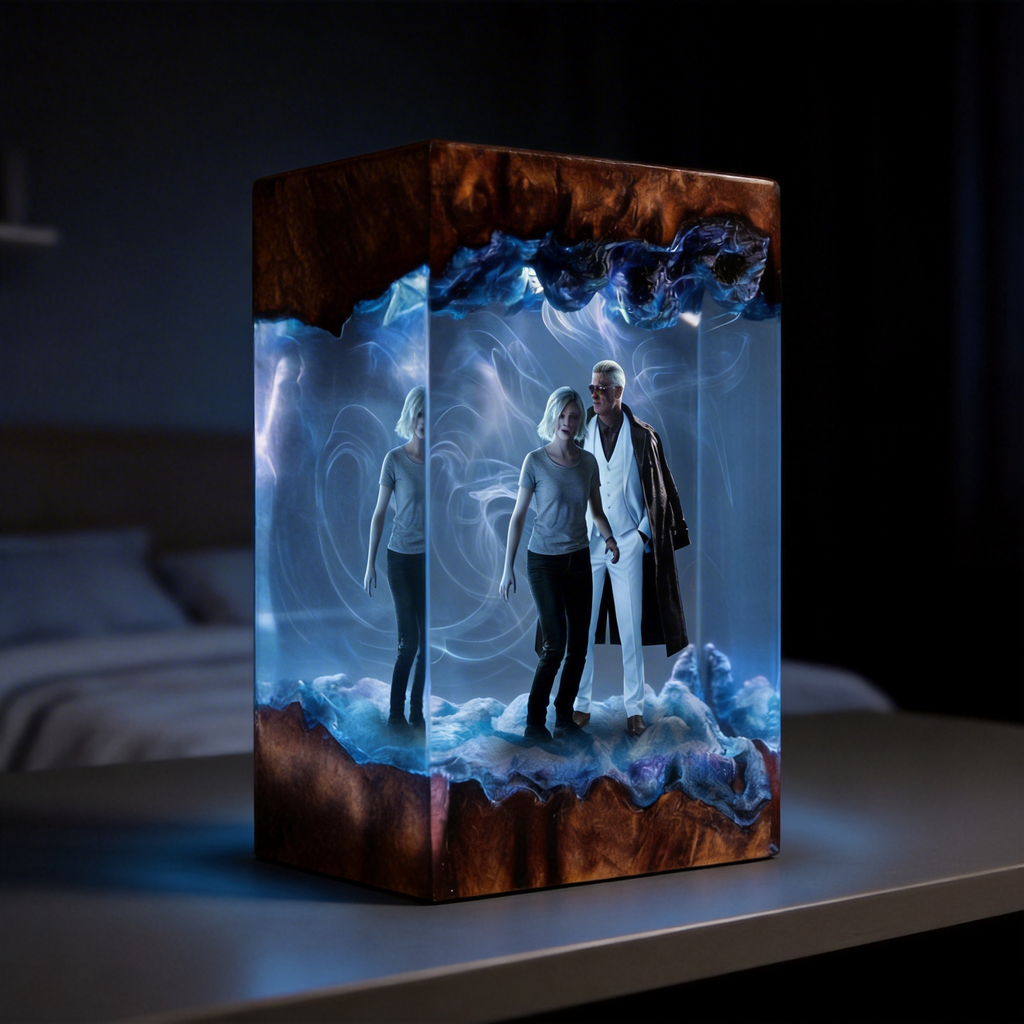Resident Evil 9 Requiem Resin Lamp, Older Leon S. Kennedy ,Albert Wesker Diorama Light, Wrenwood Hotel Horror Night Light, Custom Biohazard Handmade Game Decor, Gamer Boyfriend Gift