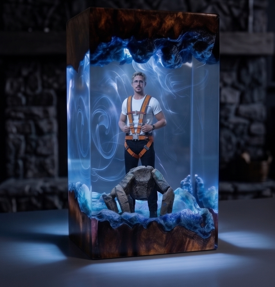 Project Hail Mary Resin Lamp -Ryland Grace Rocky  Figure Handmade gift