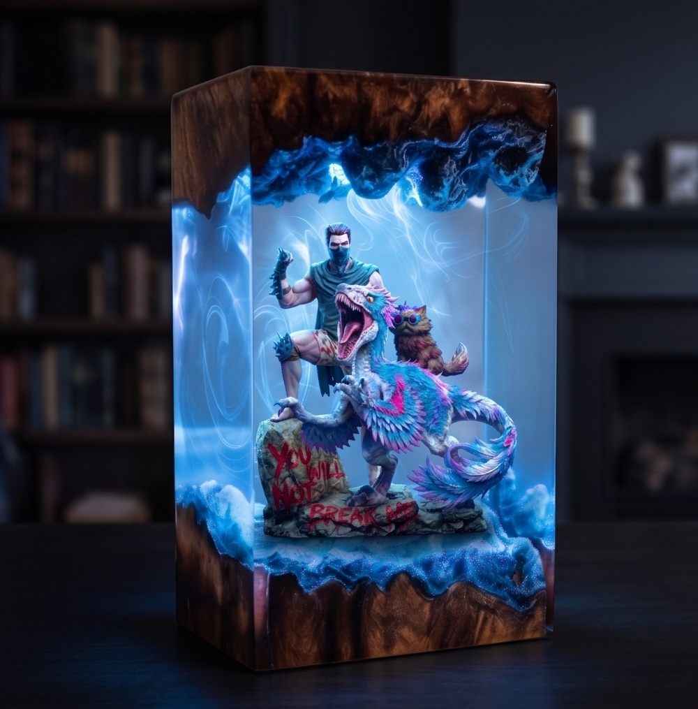 Dungeon Crawler Carl,Resin Lamp,Princess Donut,Mongo , Handmade Gift