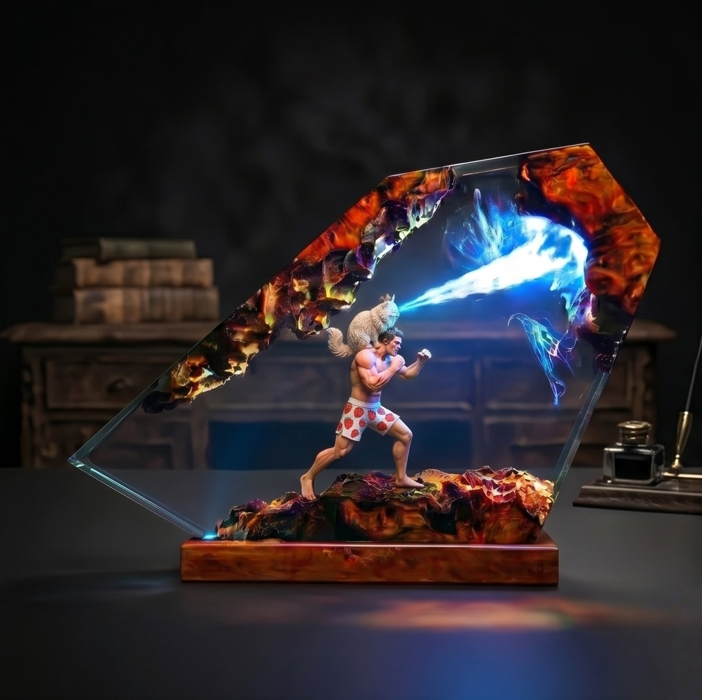 Dungeon Crawler Carl Merch,Resin Lamp,Princess Donut,Mongo , Handmade Gift