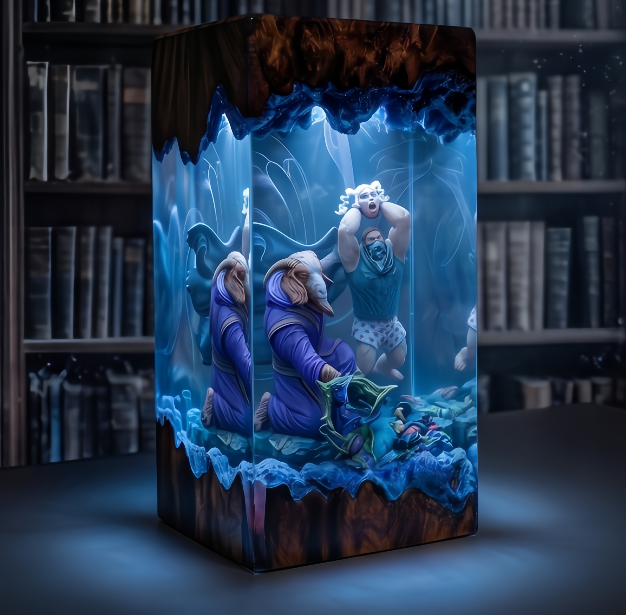 Dungeon Crawler Carl,Princess Donut,Mongo , Resin Lamp, Handmade Gift
