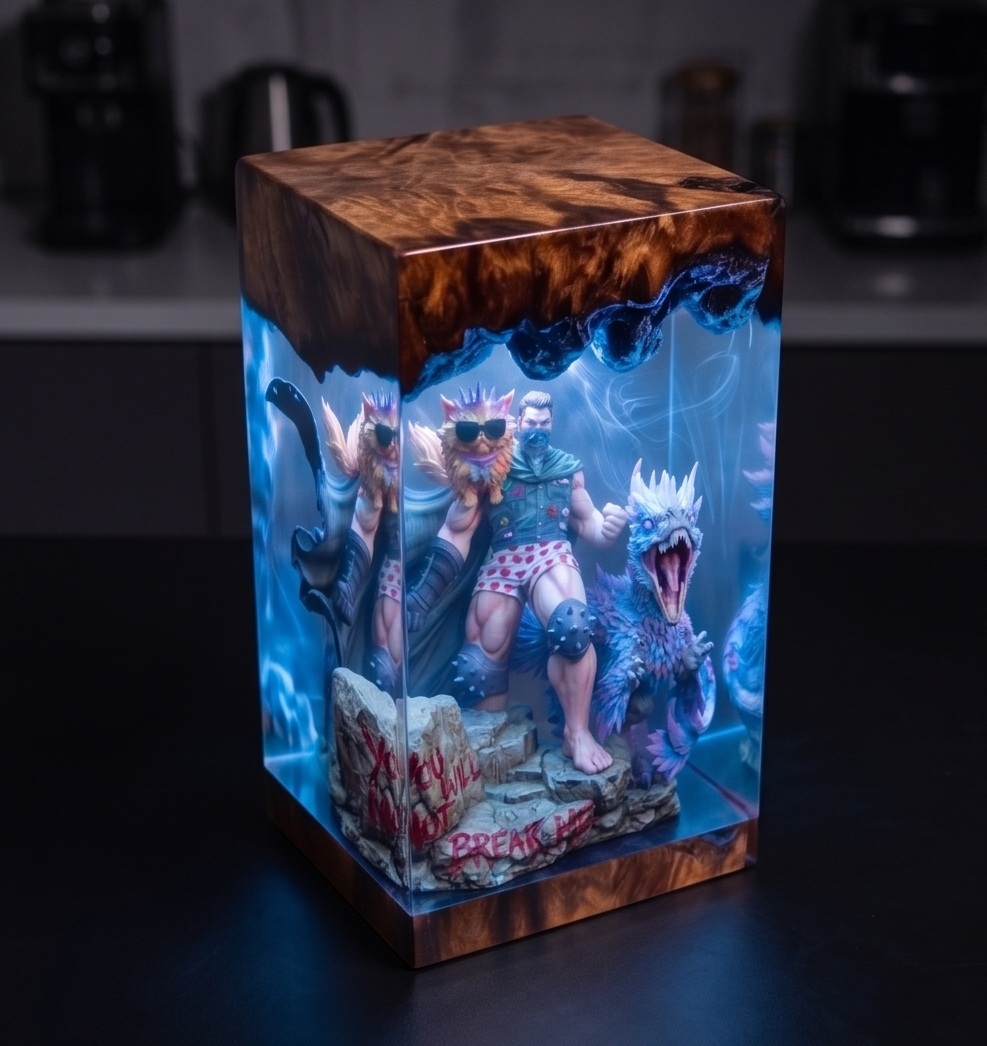 Dungeon Crawler Carl,Resin Lamp,Princess Donut,Mongo , Handmade Gift
