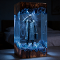 Resident Evil 9 "Requiem" - Leon Kennedy Resin Lamp，Handcrafted Dr. William Birkin gift