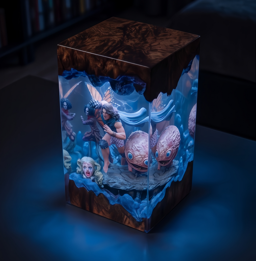 Dungeon Crawler Carl,Princess Donut,Mongo , Resin Lamp, Handmade Gift