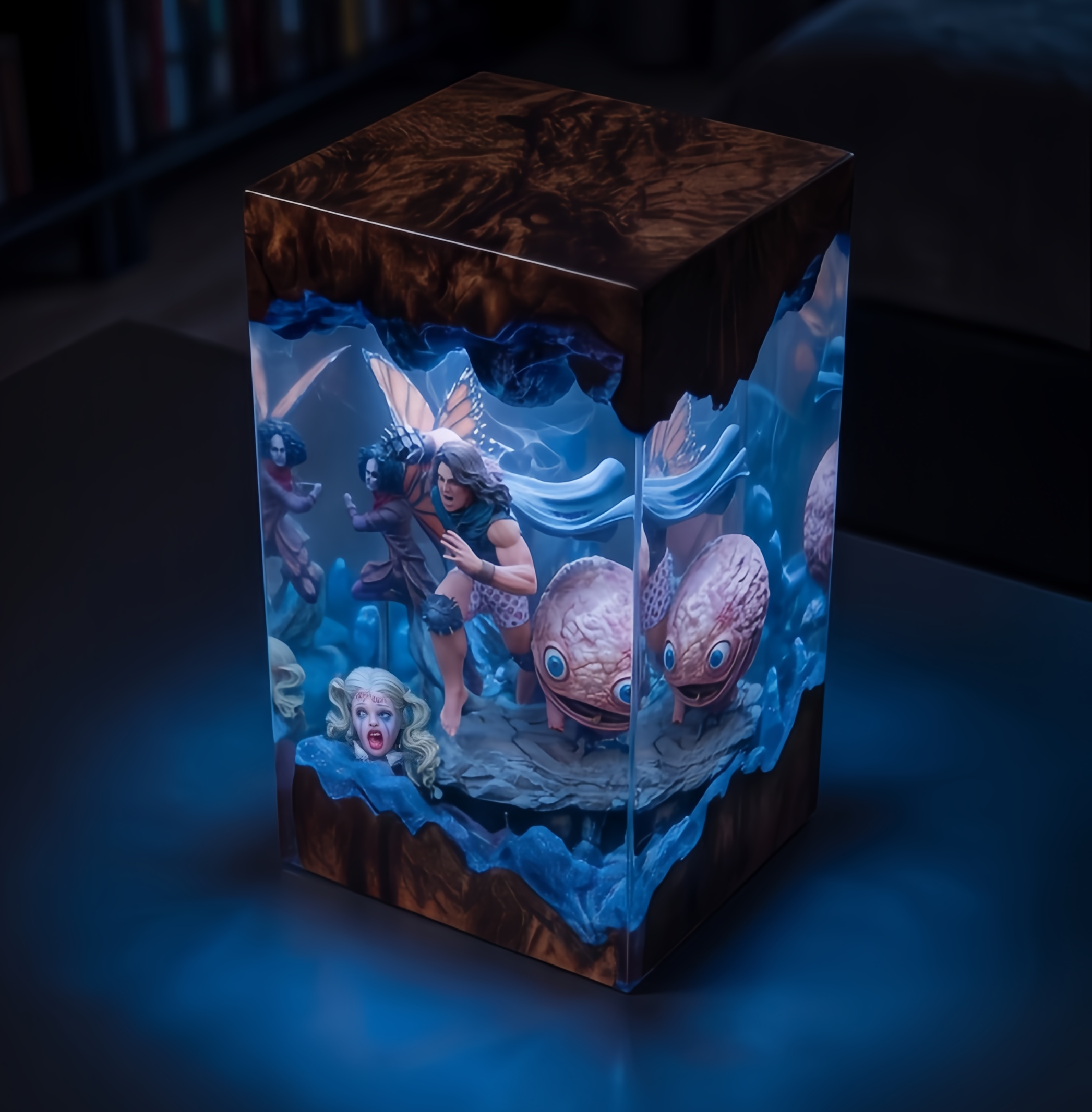 Dungeon Crawler Carl,Princess Donut,Mongo , Resin Lamp, Handmade Gift