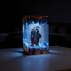 The Boys,Homelander resin lamp,Handmade Wood Epoxy Night Light,Gaming Room Decor