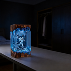 Handcrafted  Cloak & Dagger Resin Lamp - Marvel Rivals Fan Gift -  Night Light - Unique Superhero Decor - Saros Art