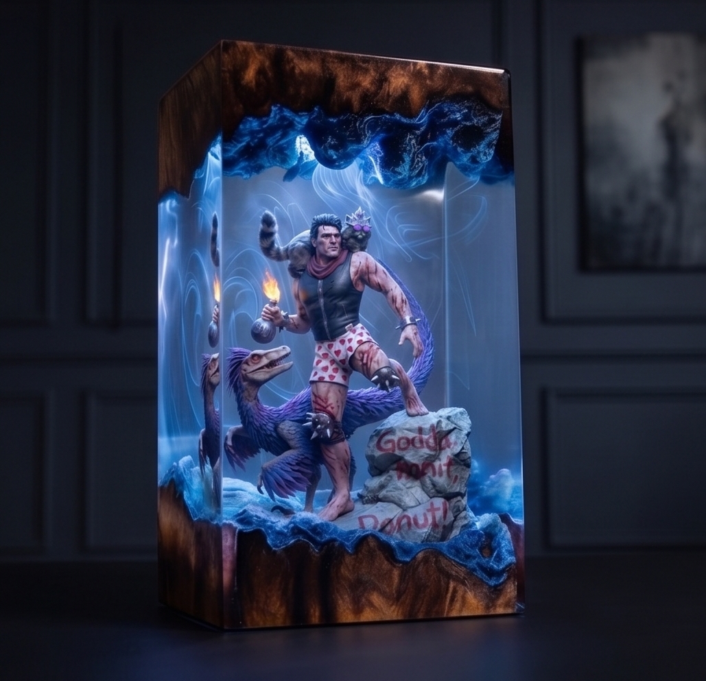 Dungeon Crawler Carl,Resin Lamp,Princess Donut,Mongo , Handmade Gift