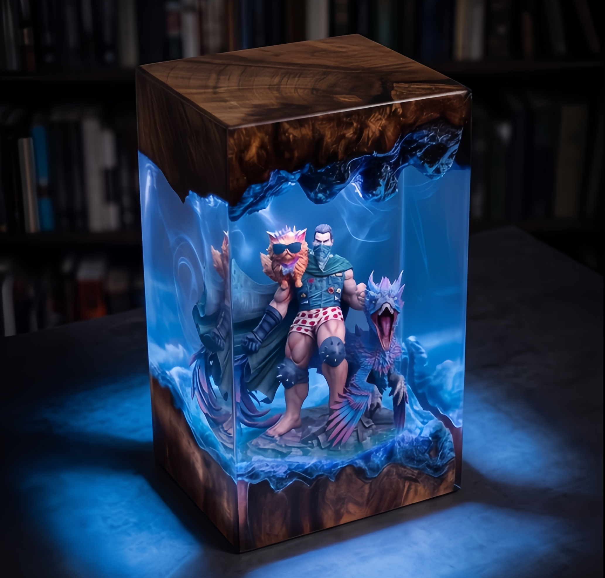 Dungeon Crawler Carl,Resin Lamp,Princess Donut,Mongo , Handmade Gift