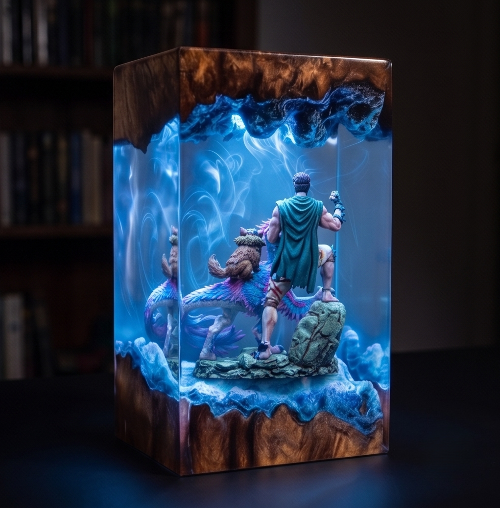 Dungeon Crawler Carl,Resin Lamp,Princess Donut,Mongo , Handmade Gift