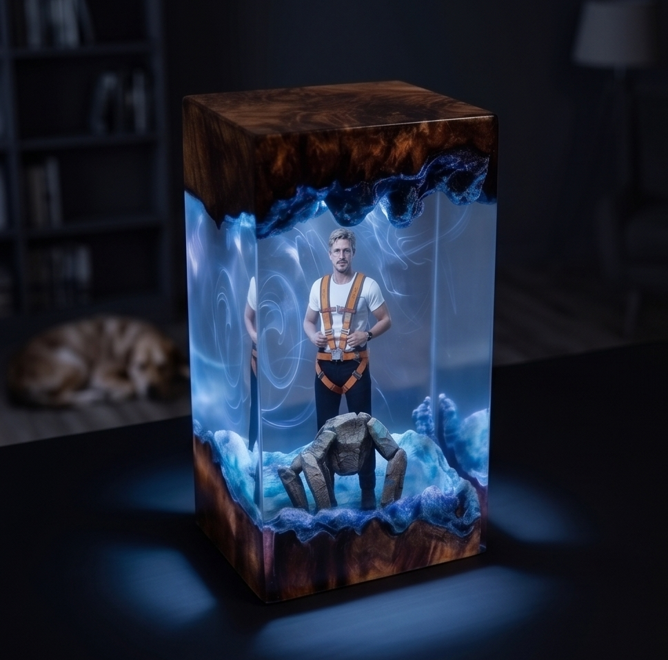 Project Hail Mary Resin Lamp -Ryland Grace Rocky  Figure Handmade gift