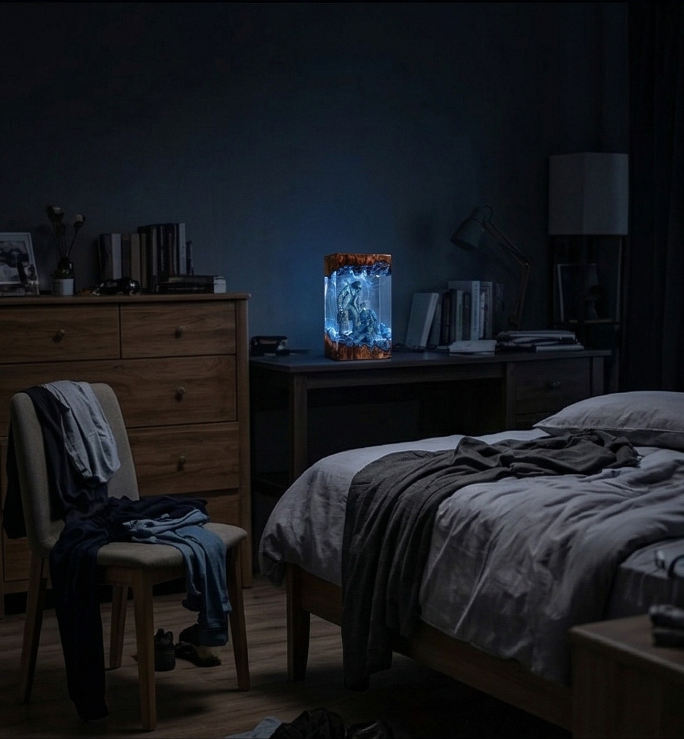 Resident Evil 9 "Requiem" - Leon Kennedy Resin Lamp，Handcrafted  gift