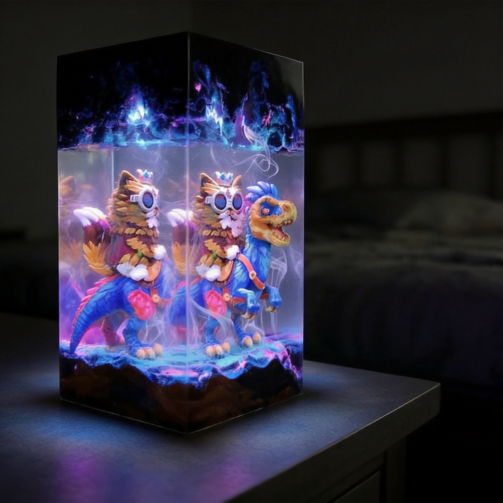 Dungeon Crawler Carl Merch,Resin Lamp,Princess Donut,Mongo , Handmade Gift