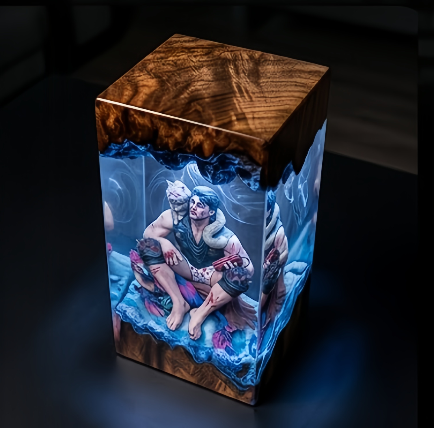 Dungeon Crawler Carl,Resin Lamp,Princess Donut,Mongo , Handmade Gift