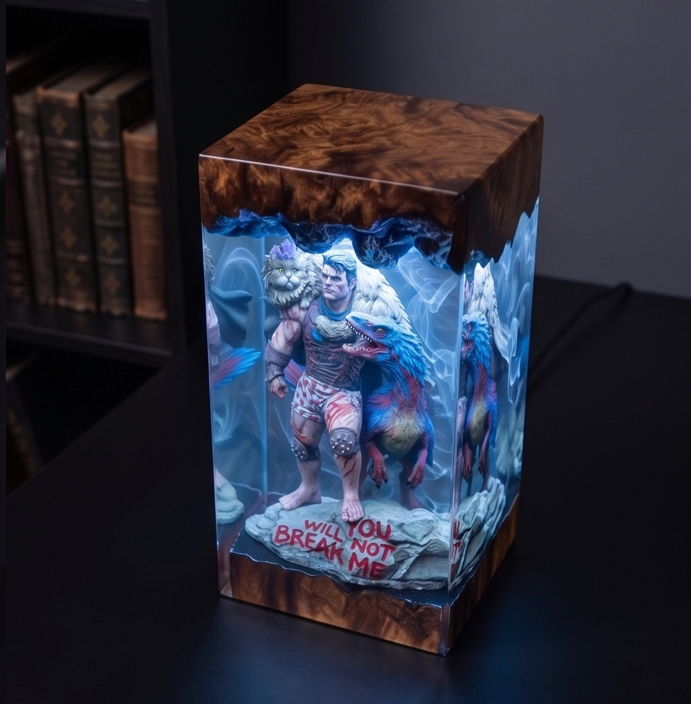 Dungeon Crawler Carl,Resin Lamp,Princess Donut,Mongo , Handmade Gift
