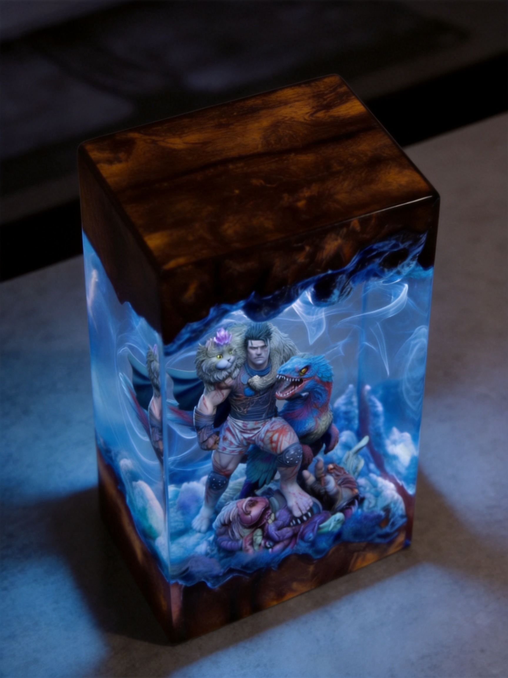 Dungeon Crawler Carl,Princess Donut,Mongo , Resin Lamp, Handmade Gift
