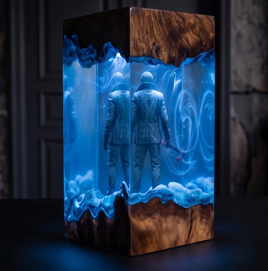 Resident Evil 9 "Requiem" - Leon Kennedy Resin Lamp，Handcrafted  gift