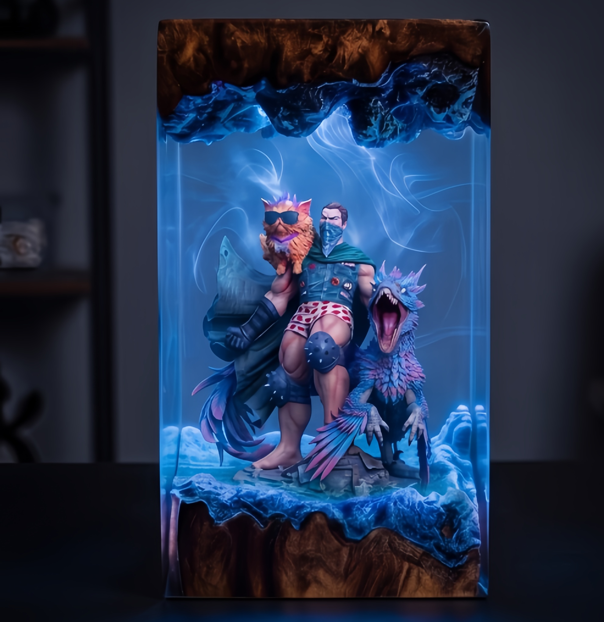 Dungeon Crawler Carl,Resin Lamp,Princess Donut,Mongo , Handmade Gift