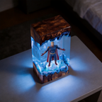 The Boys,Homelander resin lamp,Handmade Wood Epoxy Night Light,Gaming Room Decor