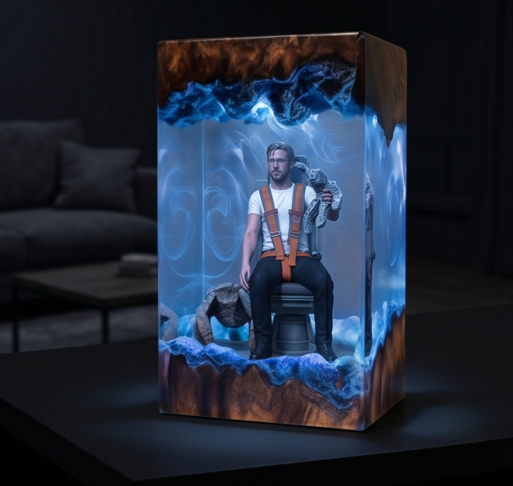 Project Hail Mary Resin Lamp -Ryland Grace Rocky  Figure Handmade gift