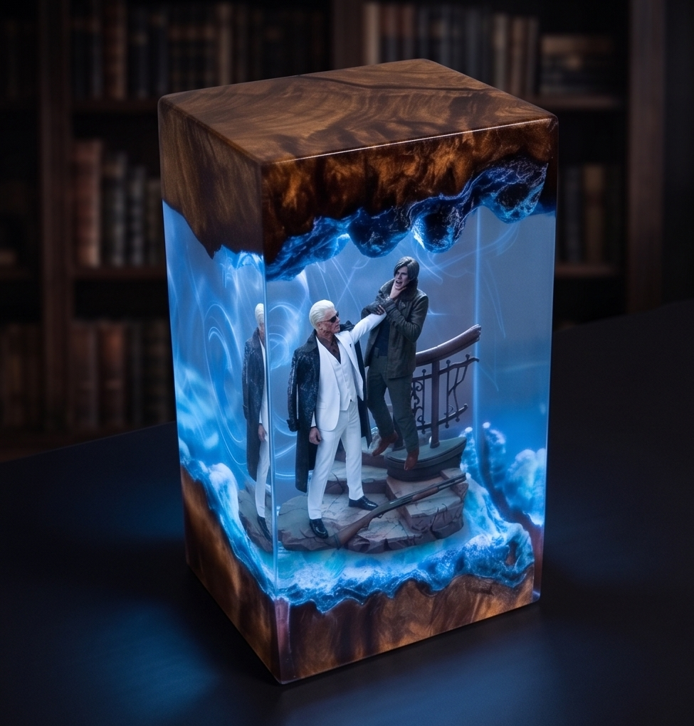 Resident Evil 9 "Requiem" - Leon Kennedy Resin Lamp，Handcrafted  gift