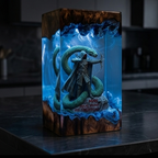 The Primal Hunter Resin Lamp Handmade The Primal Hunter Resin Lamp LitRPG Diorama Light for Gamers & Readers