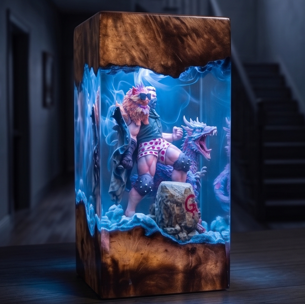 Dungeon Crawler Carl,Resin Lamp,Princess Donut,Mongo , Handmade Gift