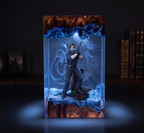 Resident Evil 9 "Requiem" - Leon Kennedy Resin Lamp，Handcrafted  gift