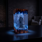 Resident Evil 9 "Requiem" - Leon Kennedy Resin Lamp，Handcrafted  gift