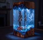 Red Dead Redemption Resin Lamp Arthur Morgan Silhouette Diorama | Night Light for Gamers