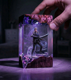 Resident Evil 9 Requiem Resin Lamp, Leon S. Kennedy Diorama Light,  Night Light,  Handmade Game Decor, Gamer Boyfriend Gift