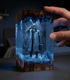 Resident Evil 9 "Requiem" - Leon Kennedy Resin Lamp，Handcrafted Dr. William Birkin gift