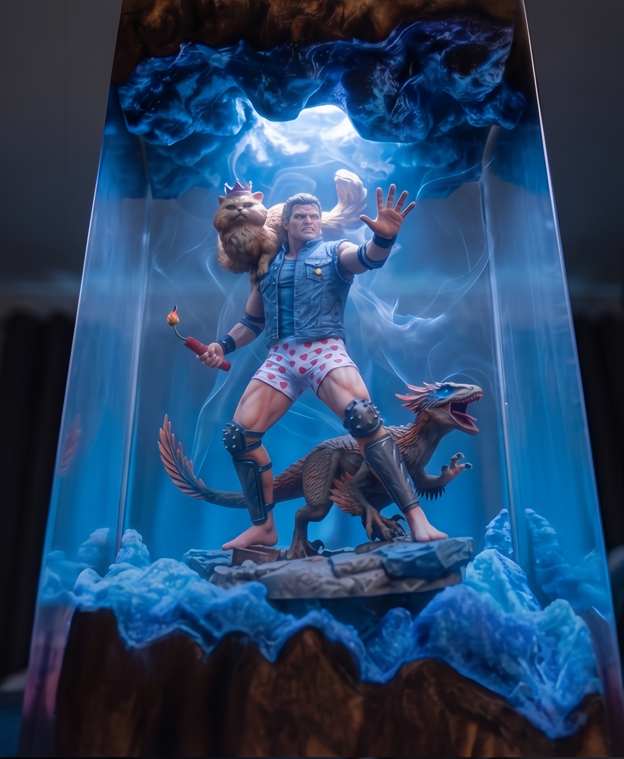Dungeon Crawler Carl,Resin Lamp,Princess Donut,Mongo , Handmade Gift