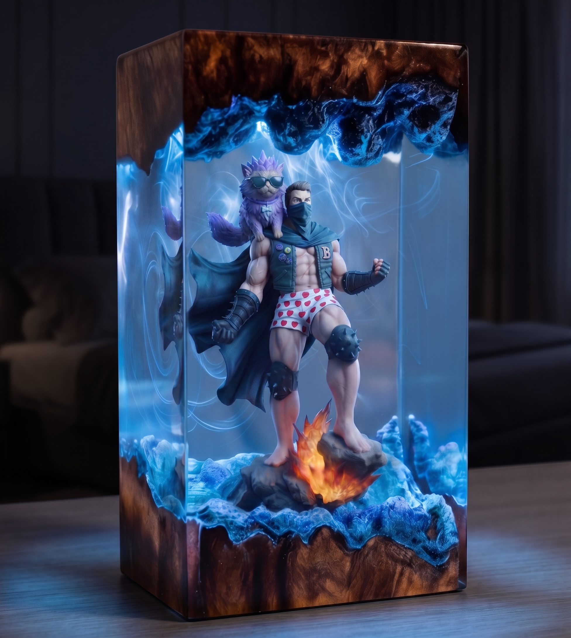 Dungeon Crawler Carl,Princess Donut,Mongo , Resin Lamp, Handmade Gift