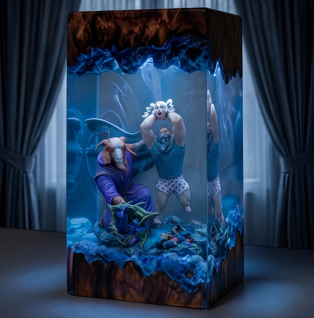 Dungeon Crawler Carl,Princess Donut,Mongo , Resin Lamp, Handmade Gift