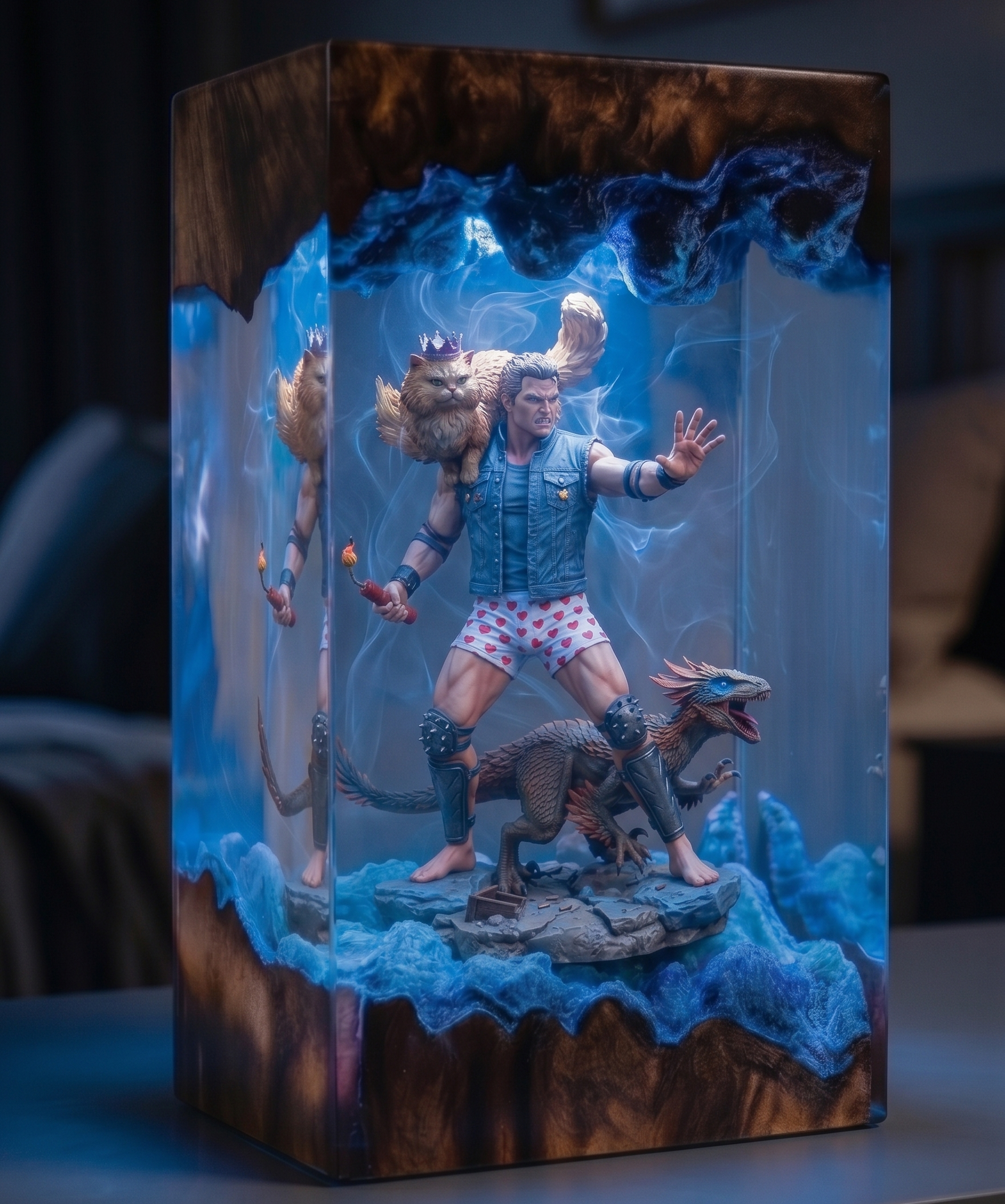 Dungeon Crawler Carl,Resin Lamp,Princess Donut,Mongo , Handmade Gift